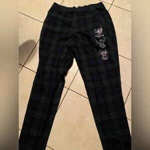 Hot Topic Disney Plaid Lilo and Stitch Pants